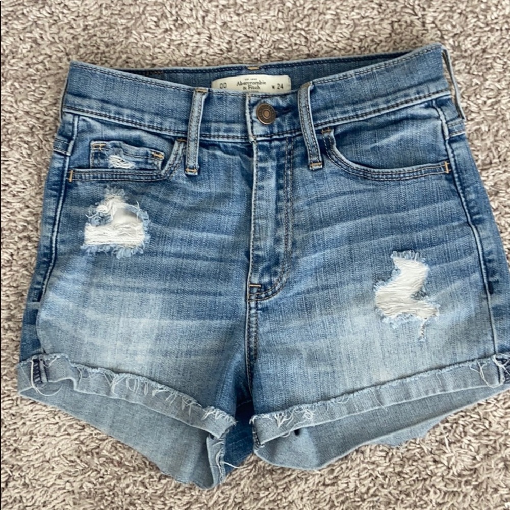 abecrombie jean shorts